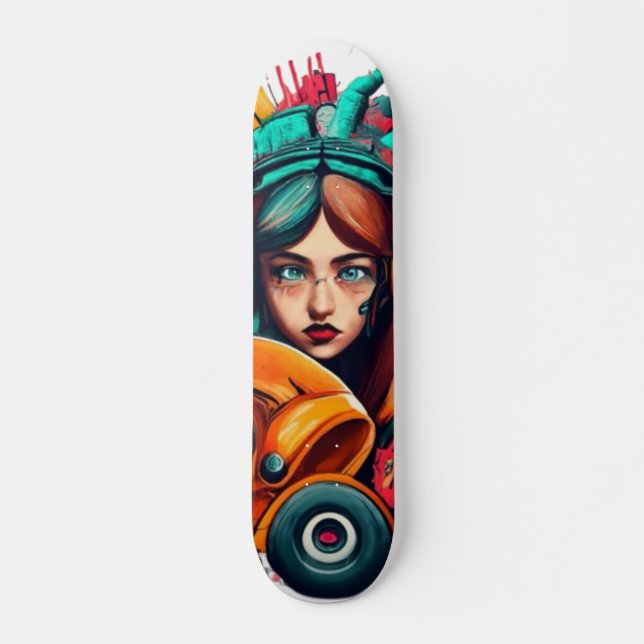 gatukonst mini skateboard bräda 18,5 cm (Framsida)