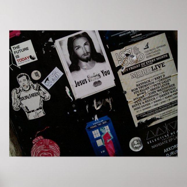 Gatukonst och graffitti poster (Framsidan)