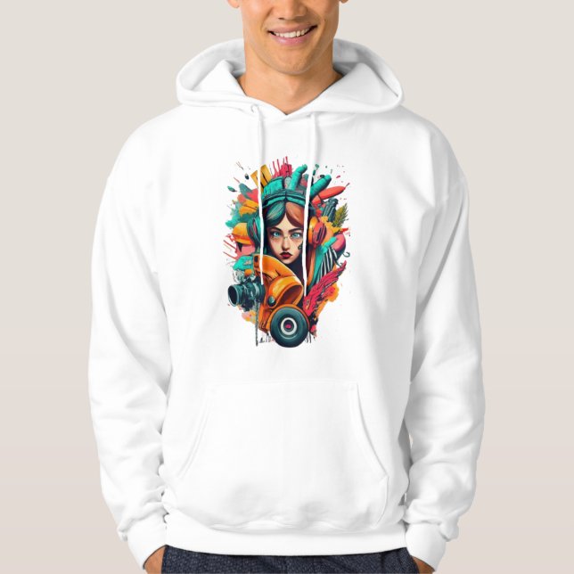 Gatukonst T-Shirt Hoodie (Framsida)