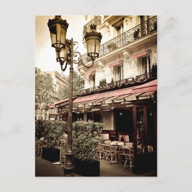 Gatukrog, Paris, Frankrike Vykort (Framsida)