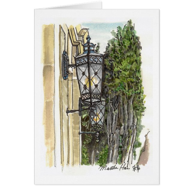 Gatulampor Hälsningskort (Framsidan)