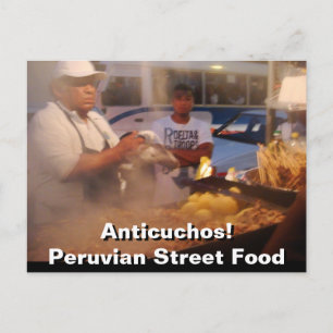 Gatumat i Peru - Anticuchos Vykort