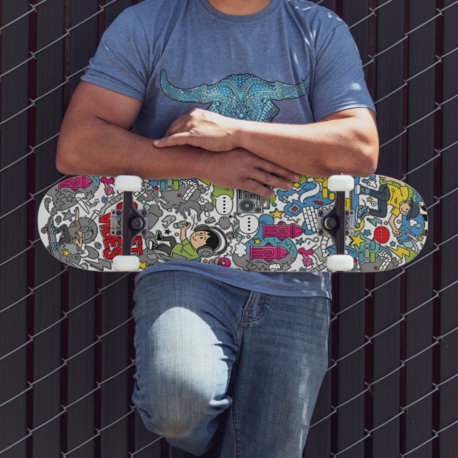 Gatumiljö Mini Skateboard Bräda 18,5 Cm (Utomhus 3)