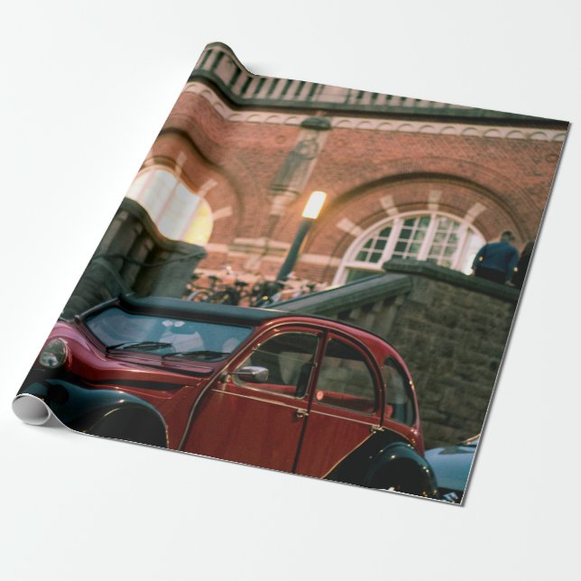 Gatunn vintage stil presentpapper (Utrullad)