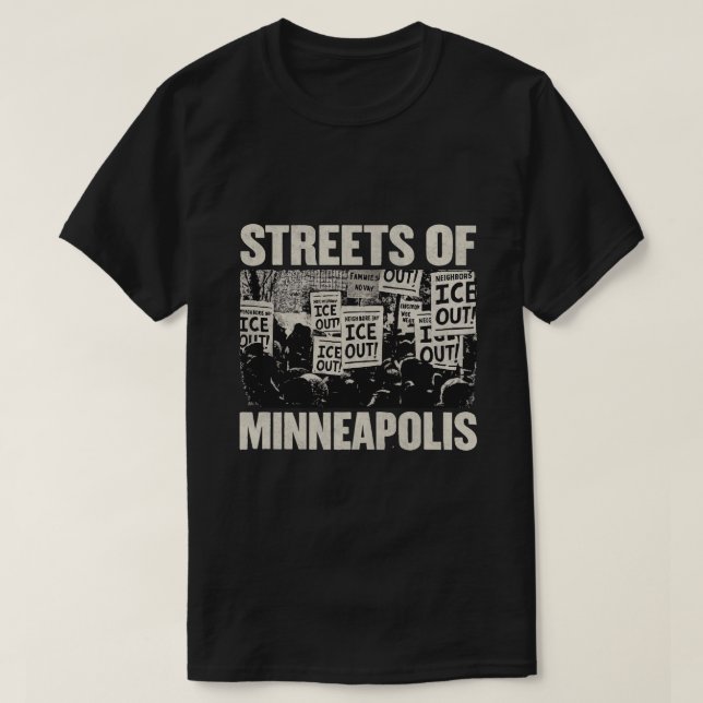 Gatuprotestkonst i Minneapolis T Shirt (Design framsida)