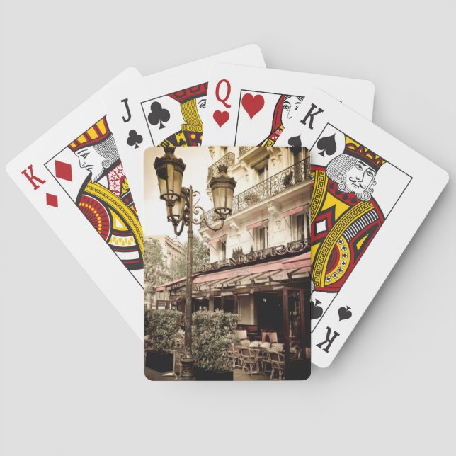 Gaturestaurang, Paris, Frankrike Spel Kort (Baksidan)