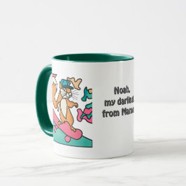 Gaturetro-ekorre på Skateboard | Funny Mugg