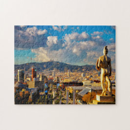 Gatuscen från Barcelona. Pussel