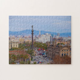 Gatuscen från Barcelona. Pussel