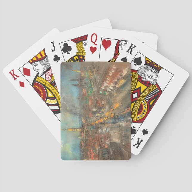 Gatuscen i Indianapolis (Indiana, USA) Casinokort (Baksidan)