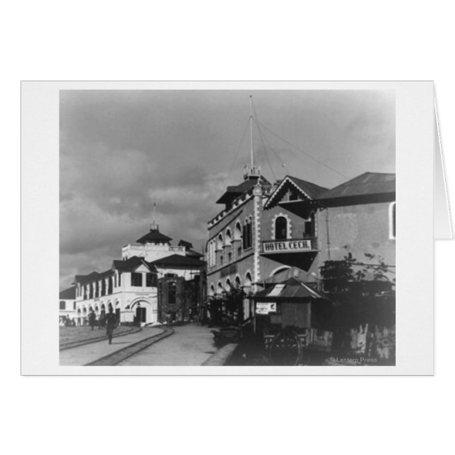 Gatuscen i Mombassa Kenya Fotograph Hälsningskort (Framsidan Horizontal)