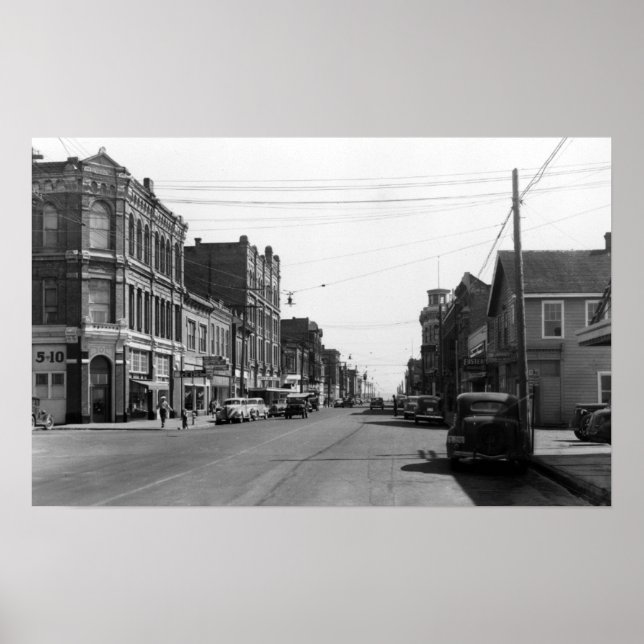 Gatuscen i porttornsend, WA-foto Poster (Framsidan)