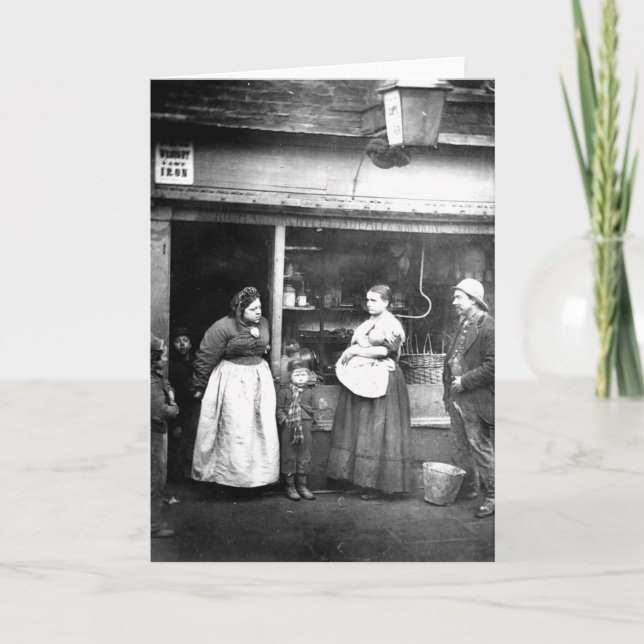 Gatuscen i Victorian London Kort (Framsida)