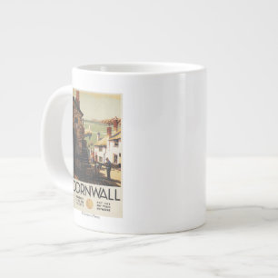 Gatuscen med två Manars arbetsjärnväg Jumbo Mugg