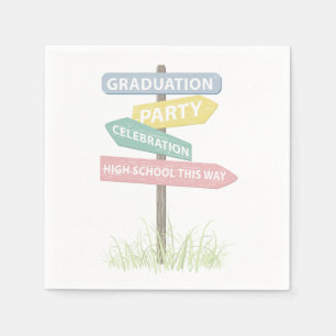 Gatuskylt 8th Klass Gradution Party Pappersservett