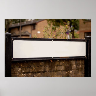 Gatuskylt för Personlig Namn Poster