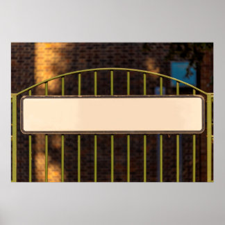 Gatuskylt för Personlig Namn Poster