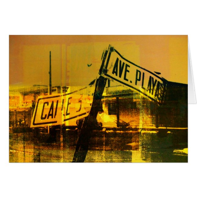 Gatuskylt Hälsningskort (Framsidan Horizontal)