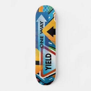 Gatuskyltar #1 Skateboard Bräda 19,5 Cm