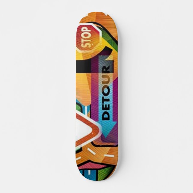 Gatuskyltar #2 Skateboard (Framsida)
