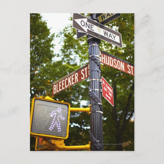 Gatuskyltar 2 vykort (Framsida)