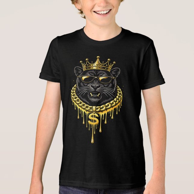 Gatustil Panther Dripkung T Shirt (Framsida)