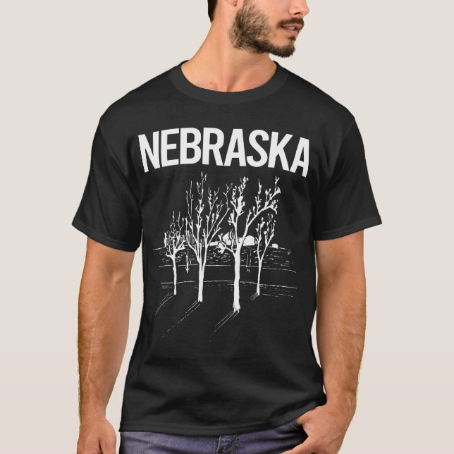 Gatuträd Nebraska T Shirt (Framsida)