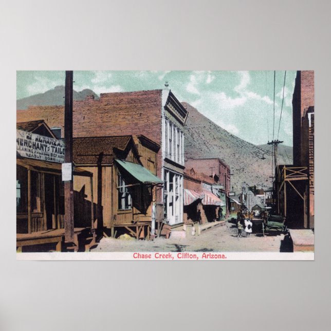 Gatuvy, Chase CreekClifton, AZ Poster (Framsidan)