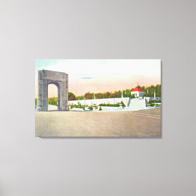 Gatuvy för Clifton Grind Canvastryck (Framsida)