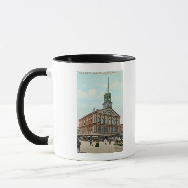 Gatuvy för Faneuil Hall Mugg (Vänster)
