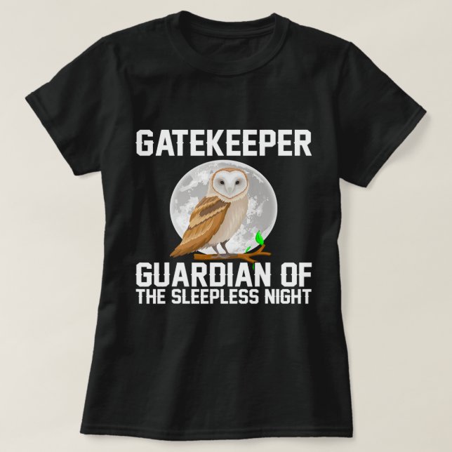 Gatvakt vaktmästare i Uggla ut i barnären T Shirt (Design framsida)