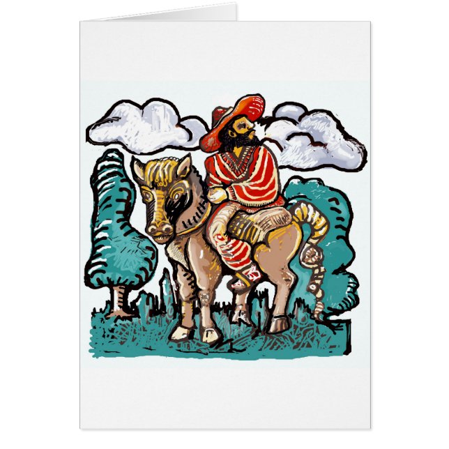 "GAUCHO ", HÄLSNINGSKORT (Framsidan)