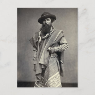 Gaucho i Republiken Argentina 1868 Vykort
