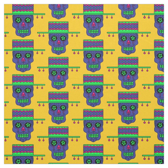 Gaucho Sugar Skull Tyg (Provkarta)