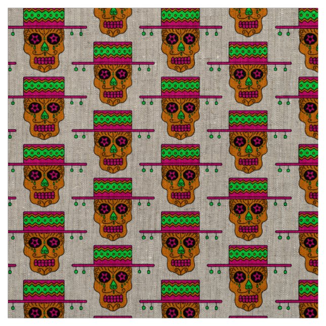Gaucho Sugar Skull Tyg (Provkarta)