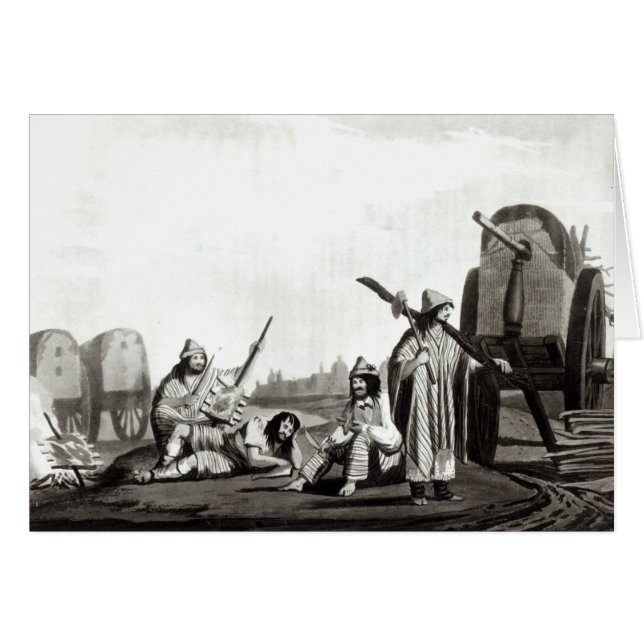Gauchos of Tucuman, 1820 Hälsningskort (Framsidan Horizontal)