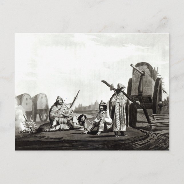 Gauchos of Tucuman, 1820 Vykort (Framsida)