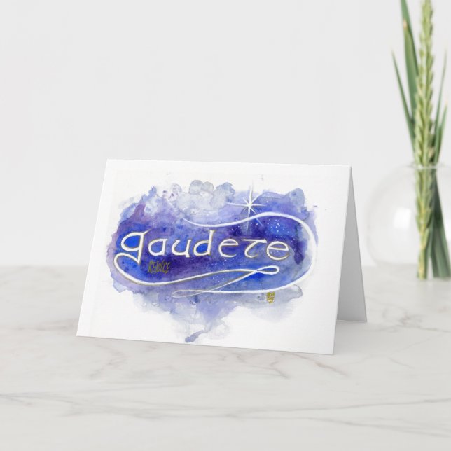 Gaudete ("Rejoice") julkort Kort (Framsida)