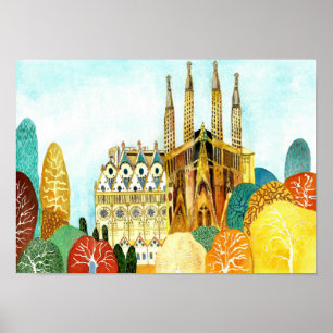 Gaudi är Barcelona. Poster