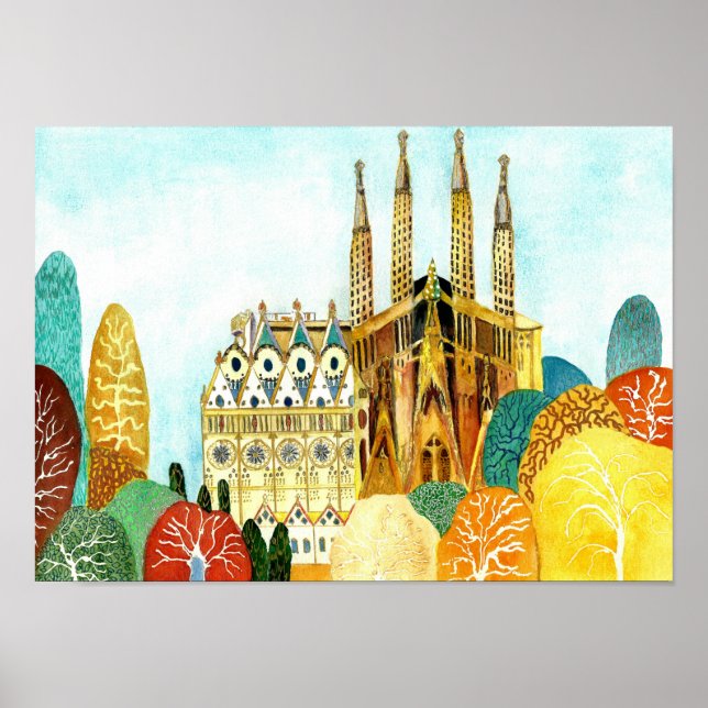Gaudi är Barcelona. Poster (Framsidan)