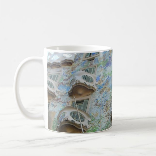 Gaudi Barcelona arkitektur Kaffemugg (Vänster)