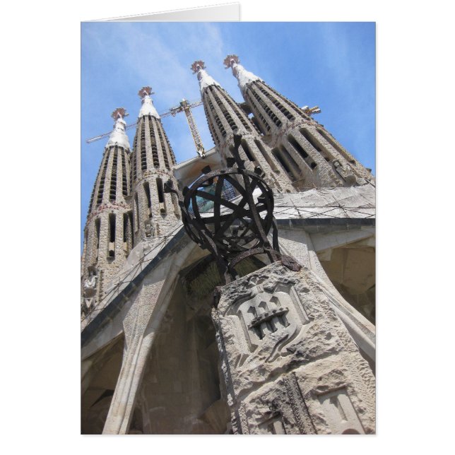Gaudi Cathedral, Barcelona Spain Hälsningskort (Framsidan)