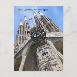 Gaudi domkyrka, Barcelona Spanien vykort