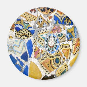 Gaudi gult belägger med tegel magneten magnet