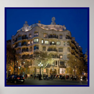 Gaudi LaPedrera affisch FRÅN 8,99