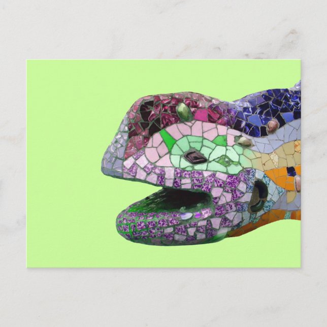 Gaudi Lizard Head Mosaics Vykort (Framsida)