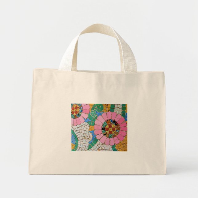 Gaudi mosaic tile Bag Mini Tygkasse (Framsidan)