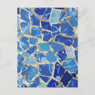 Gaudi Mosaics med en oljepatch Vykort
