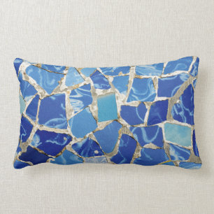 Gaudi mosaik med ett olje- handlag lumbarkudde