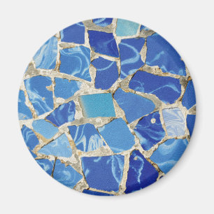 Gaudi mosaik med ett olje- handlag magnet